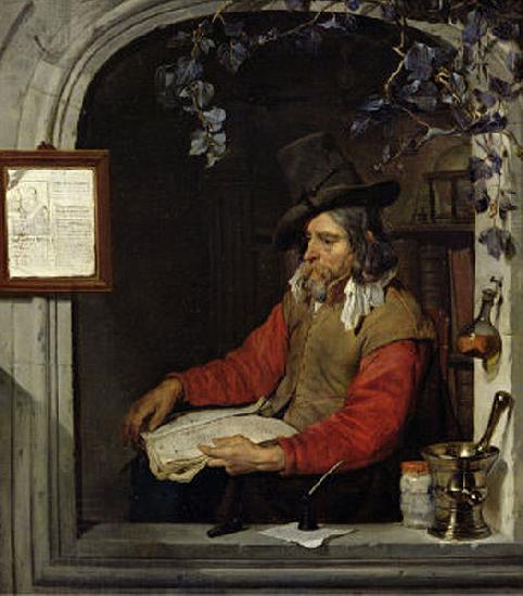 Gabriel Metsu The Apothecary or The Chemist. China oil painting art